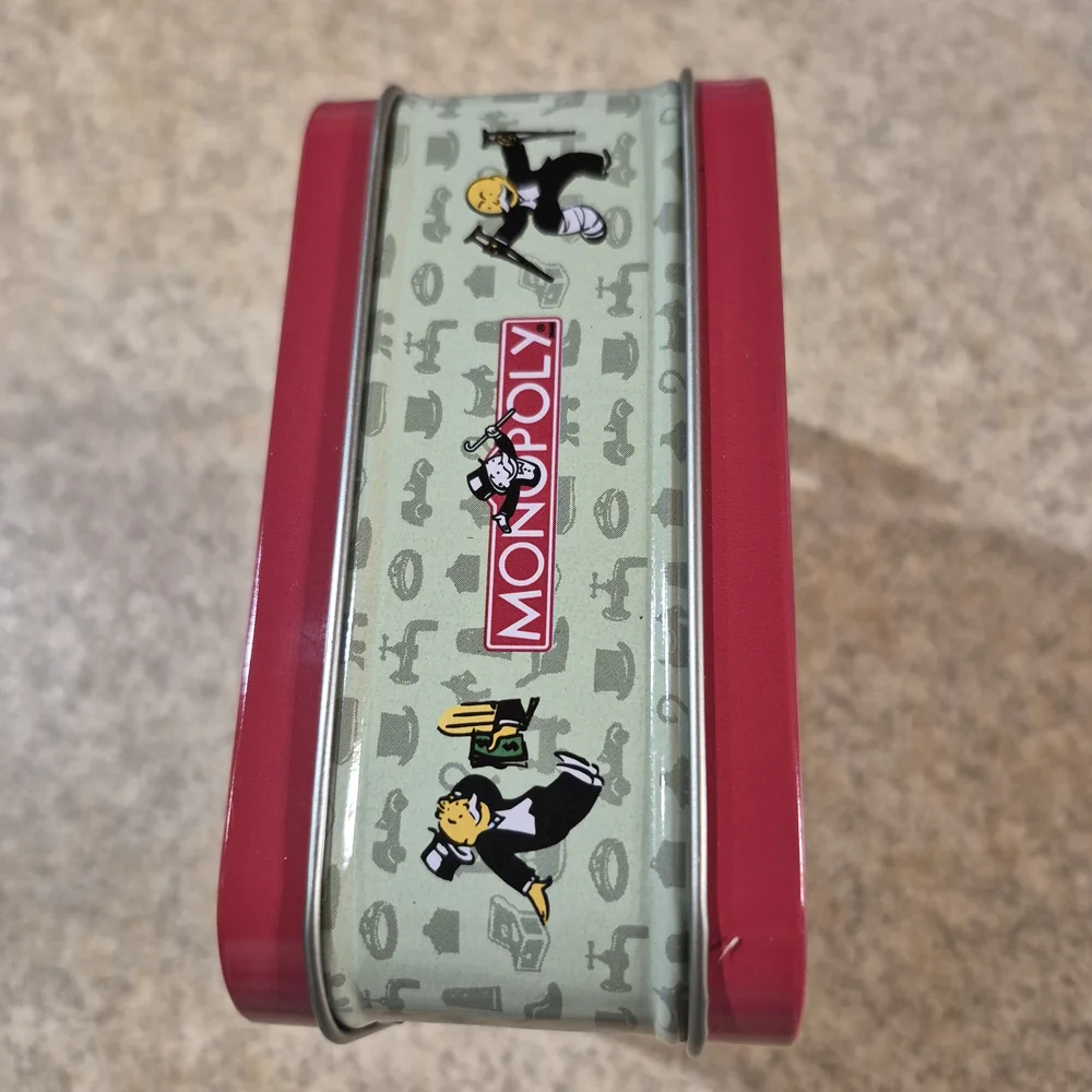 Monopoly Themed Food Storage Tin - Red